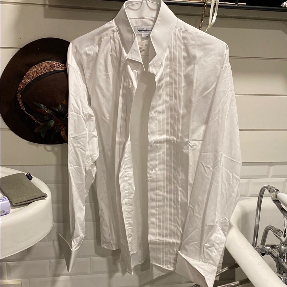 Men's White Tuxedo Shirt FINAL PRICE
